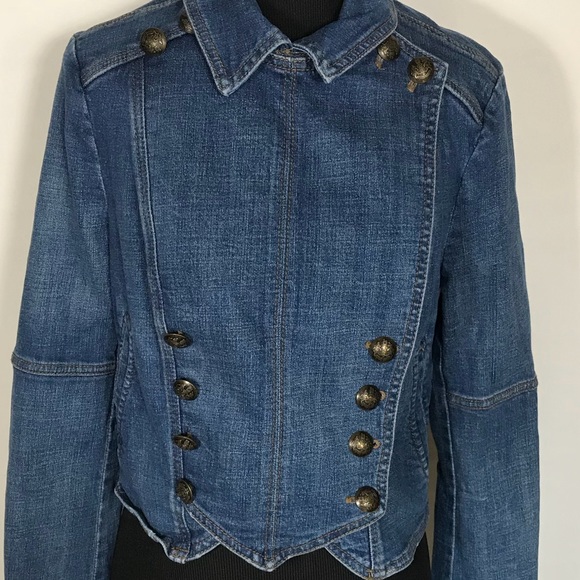 Free People Denim Band Jacket - Picture 3 of 5